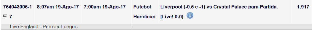 Tip ao Vivo - Liverpool v Crystal Palace
