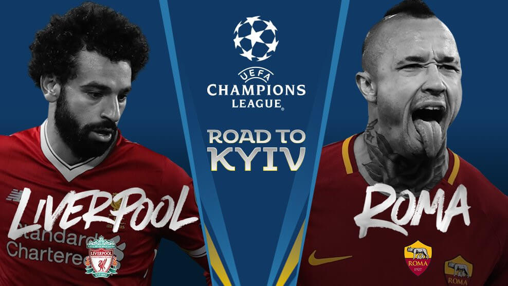 Liverpool vs Roma • O Liverpool chegou venceu os dois jogos contra o atual campeão da premier league. A Roma não fez pior e entrou para a história ao conseguir eliminar o Barcelona, anulando 3 golos de vantagem dos catalães. Ou seja, apenas uma equipa vai passar à final, será o Liverpool ou o Roma?