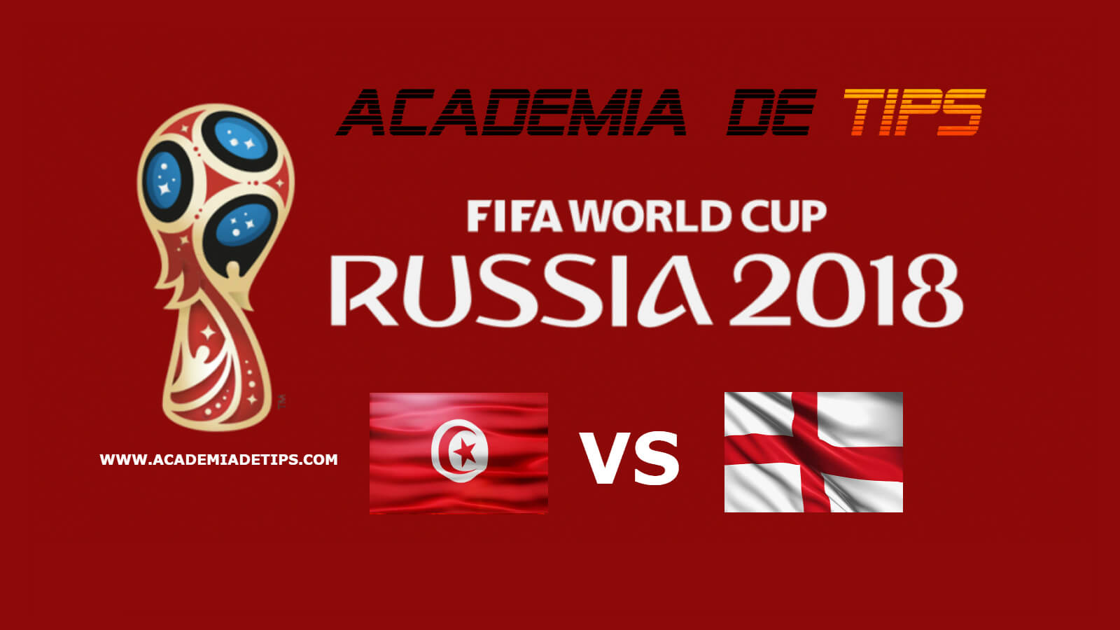 Tunísia vs Inglaterra - Mundial FIFA 2018 • A Inglaterra parte para qualquer grande competição, quase sempre como uma das favoritas à vitória final.