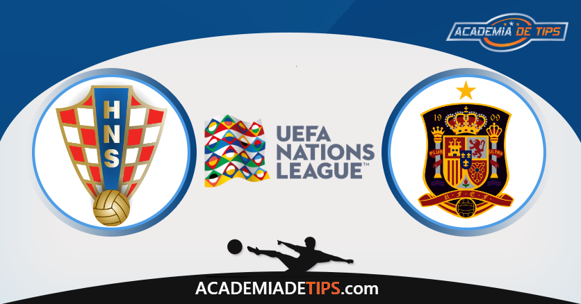 Croácia x Espanha, Prognóstico, Analise e Apostas - UEFA Liga das Nações