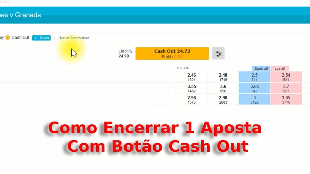 Como Encerrar 1 Aposta Com Botão Cash Out na Betfair e na Orbit