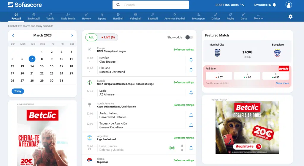 Os melhores sites para acompanhar resultados ao vivo