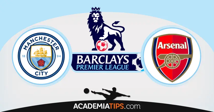 a group of logos of a football team - Manchester City vs Arsenal Apostas