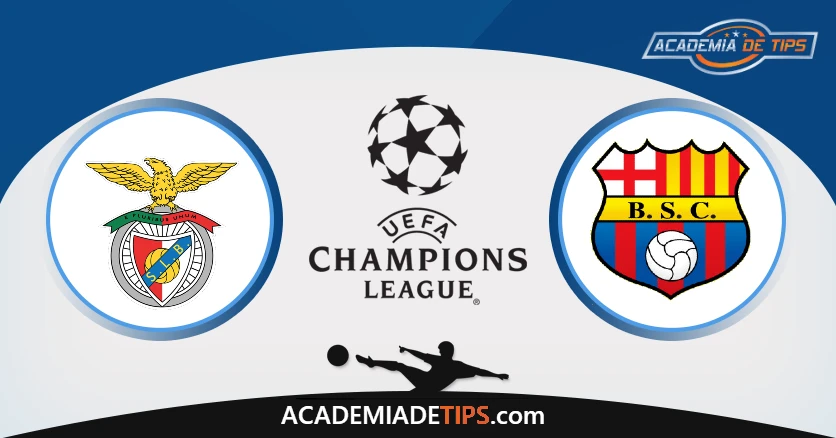 a blue and white background with a logo and a football ball - Benfica vs Barcelona